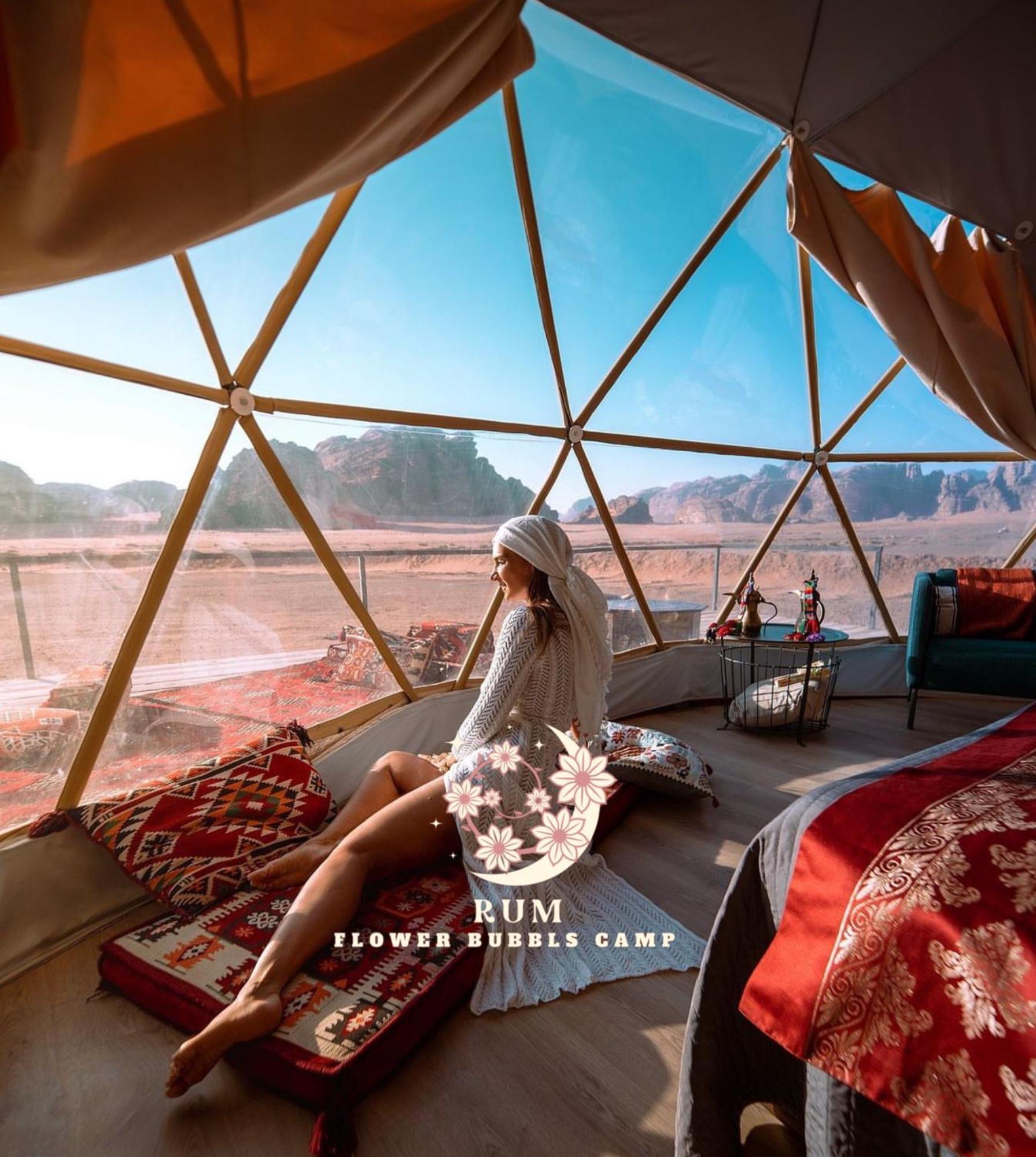 Rum Flower Bubbles Luxury Camp Вади-Рам Экстерьер фото